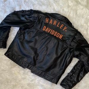 harley davidson leather riding jacket